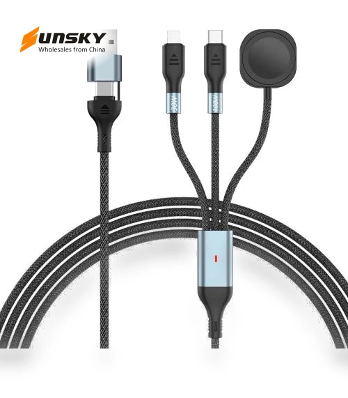 2-in-3 100W PD Fast Charging Date Cable — Cables