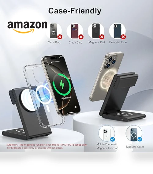 3 in 1 Wireless Charging Station for Multiple Devices — Chargers, CUCICU