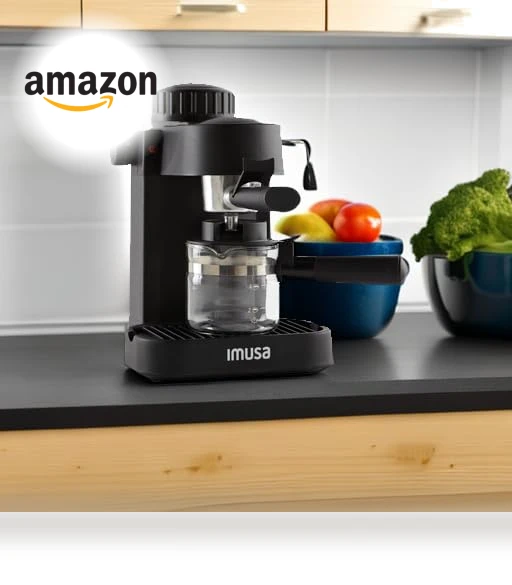 4 Cup Espresso/Cappuccino Maker — Coffee & Espresso Combos, Imusa