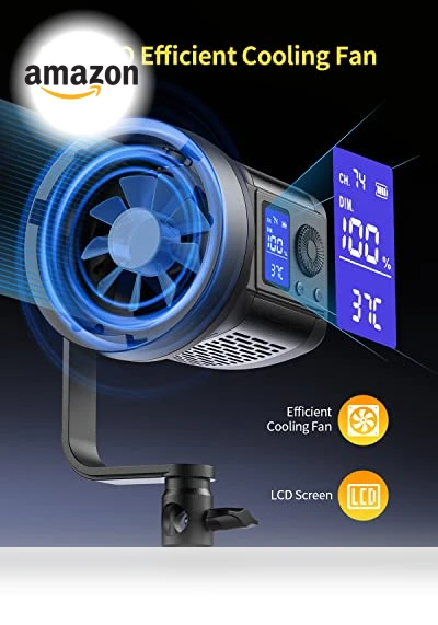 80W LED Video Light with APP Control — Photography Lighting & Studio Equipment, RaLeno