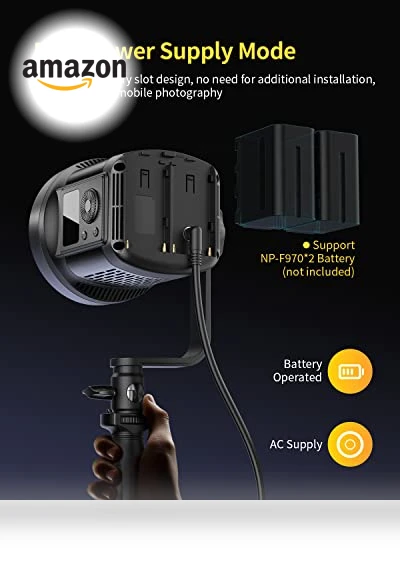 80W LED Video Light with APP Control — Photography Lighting & Studio Equipment, RaLeno