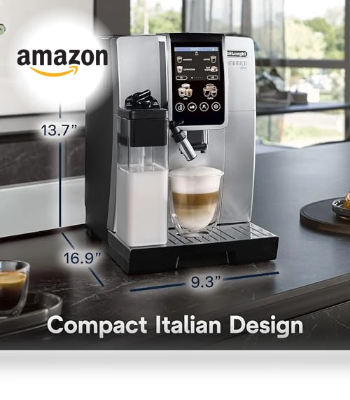 Automatic Espresso & Coffee Machine with Milk Frother — Coffee & Espresso Combos, De'Longhi
