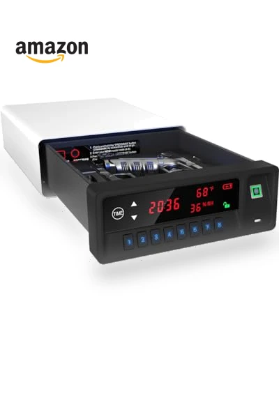 Biometric Pistol Safe with LCD Display — Biometric Security, QINGENO