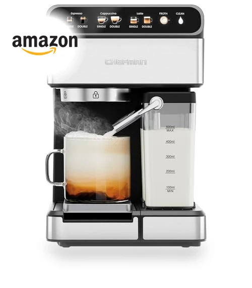 Digital Espresso Maker with Built-In Frother — Coffee & Espresso Combos, Chefman