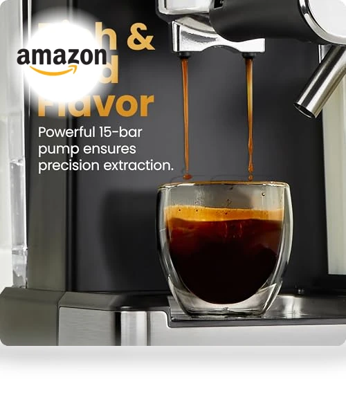 Digital Espresso Maker with Built-In Frother — Coffee & Espresso Combos, Chefman