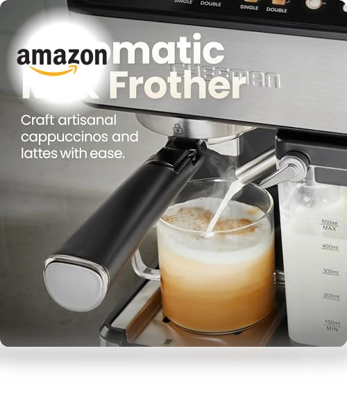 Digital Espresso Maker with Built-In Frother — Coffee & Espresso Combos, Chefman