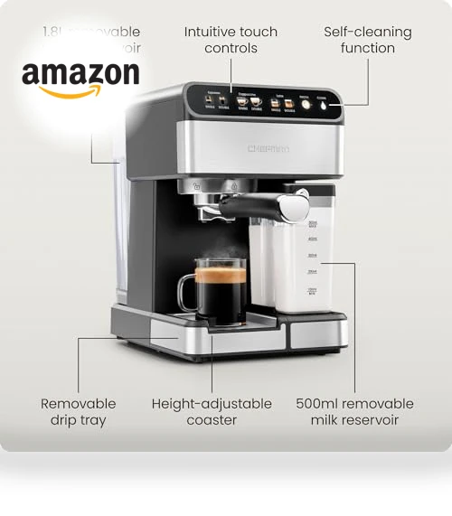 Digital Espresso Maker with Built-In Frother — Coffee & Espresso Combos, Chefman