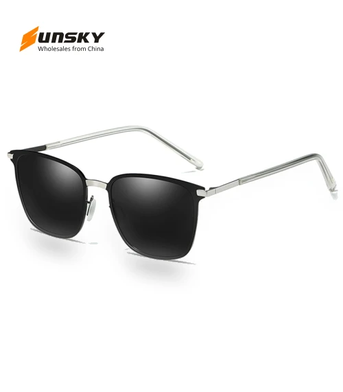 Fashion UV400 Square Frame Polarized Sunglasses — Sunglasses