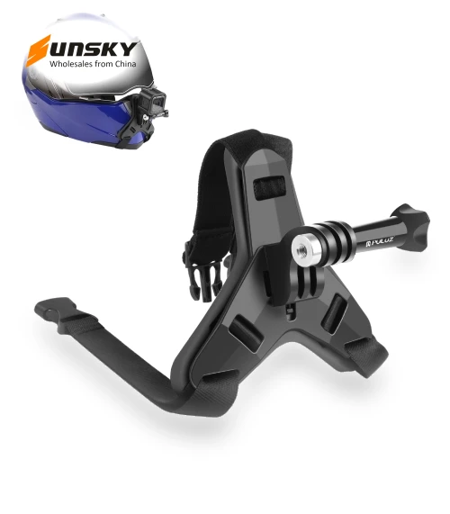 Motorcycle Helmet Chin Strap Mount — Steady Shots, PULUZ