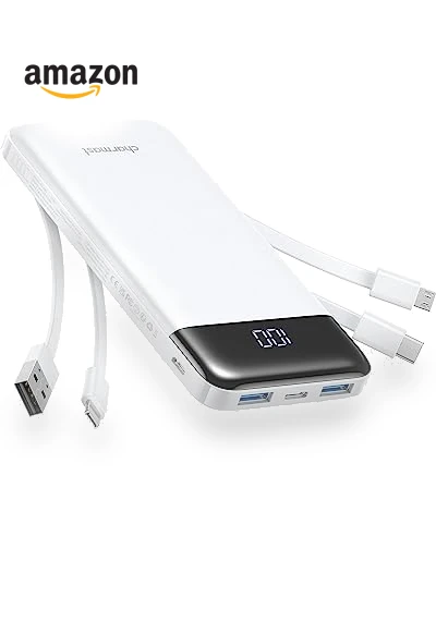 Portable Charger with Built-in Cables — Chargers, Charmast