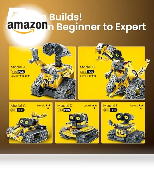 Robot Building Kit with Remote Control — Interactive Figures & Robots, Sillbird