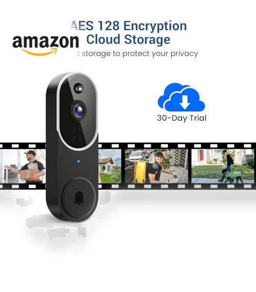 Wireless Video Doorbell Camera with Chime — Smart Home Security, Guggre