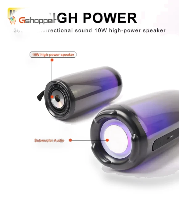 Bluetooth Speaker with Colorful Lights — Portable Audio Solutions, Lenovo