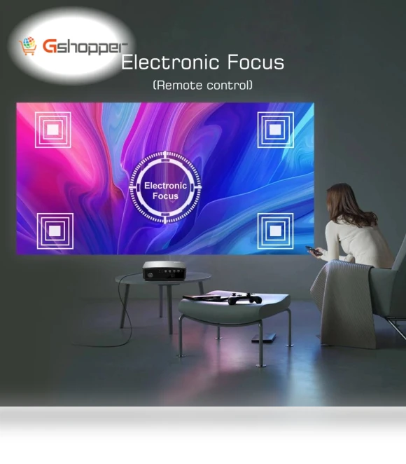 Full HD 4K LCD Smart Android Projector — Home Theater Projectors, BYINTEK