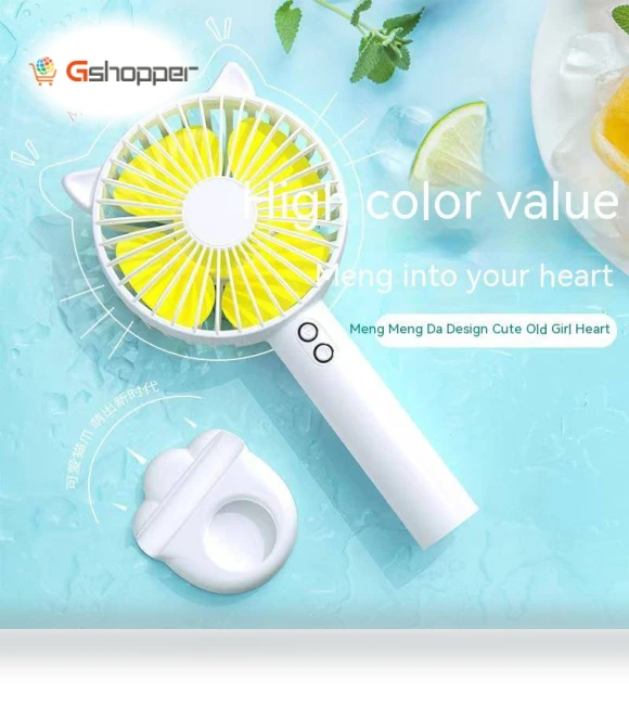 USB Handheld Small Fan with Night Light — Portable USB Fans