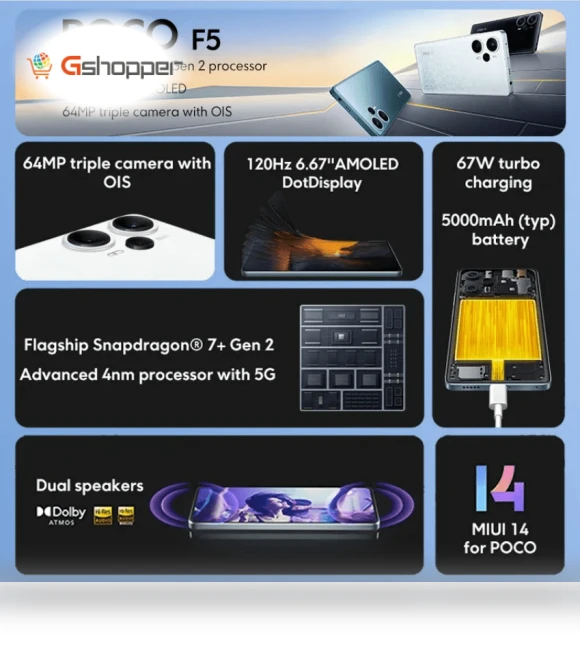 F5 5G Smartphone — VR Headsets, POCO