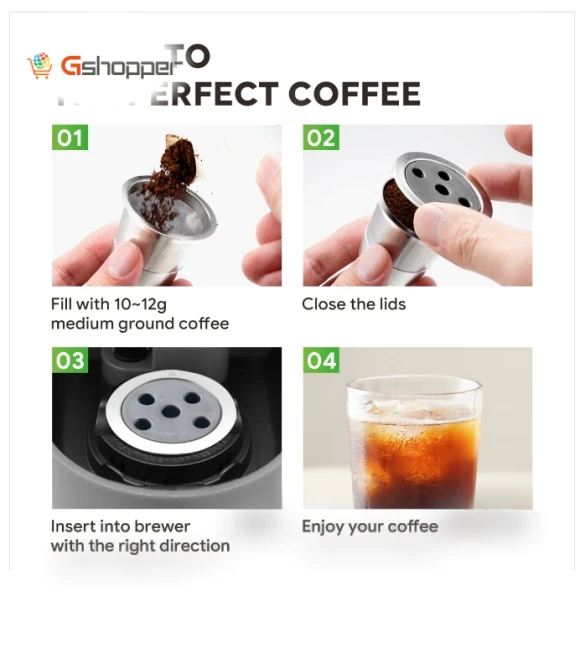 Refillable Reusable Coffee Filter Cup — Permanent
