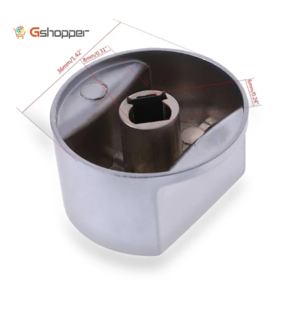 Gas Stove Knob Switch Metal Button Lighter Handle — Knobs