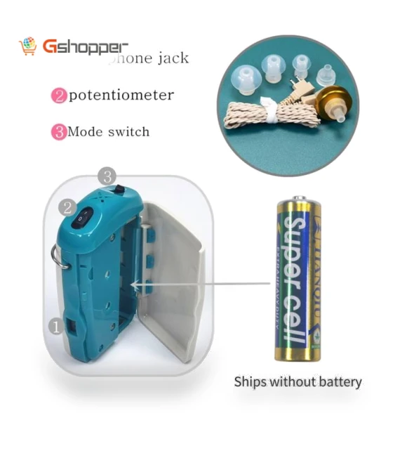 In-Ear Hearing Aid Sound Amplifier — Hearing Support, KAIXINWEI
