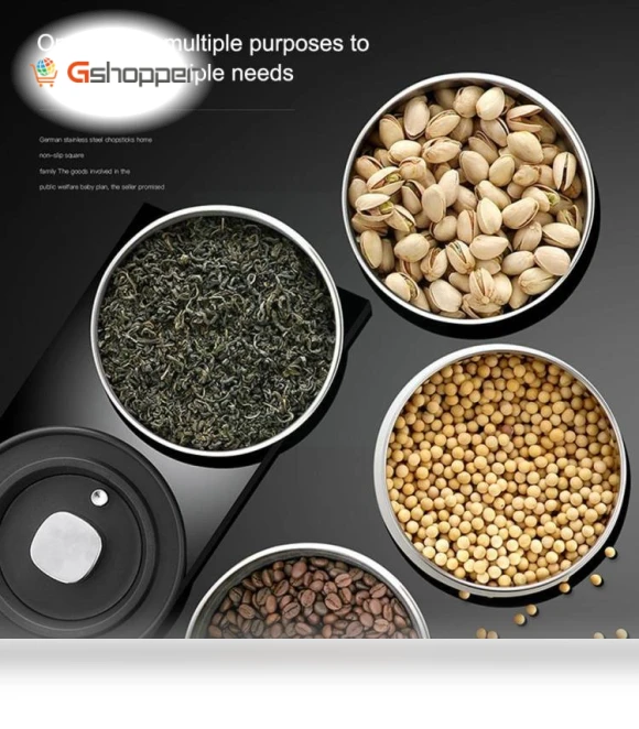 Sealing Can Pressed Vacuum Coffee Bean Tea Cans — Tea Brewing Essentials, Kacheeg