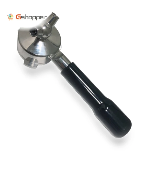 Stainless steel coffee machine with bottom handle — Coffee Makers