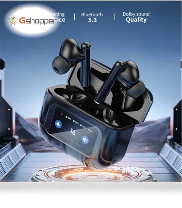 TWS Bluetooth Earphone with LED Touch Screen — In-Ear Headphones