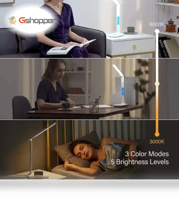 Wireless Charger LED Desk Lamp — Study & Desk Lighting