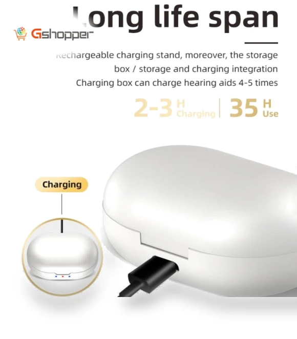 Wireless Magnetic Rechargeable Bluetooth Hearing Aid Sound Amplifier — Hearing Support