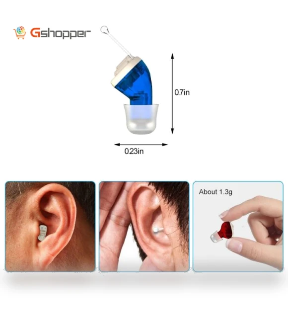 Invisible In-Ear Hearing Aid Sound Amplifier — Hearing Support