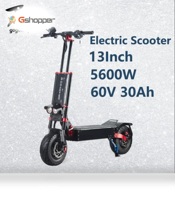 Powerful 13 Inch Fat Tire Electric Scooter — Electric Self-Balancing Scooters, Quickwheel
