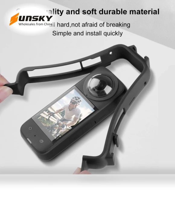 Cold Shoe PC Plastic Protective Frame with Adapter Mount & Screw — Camera Brackets, PULUZ
