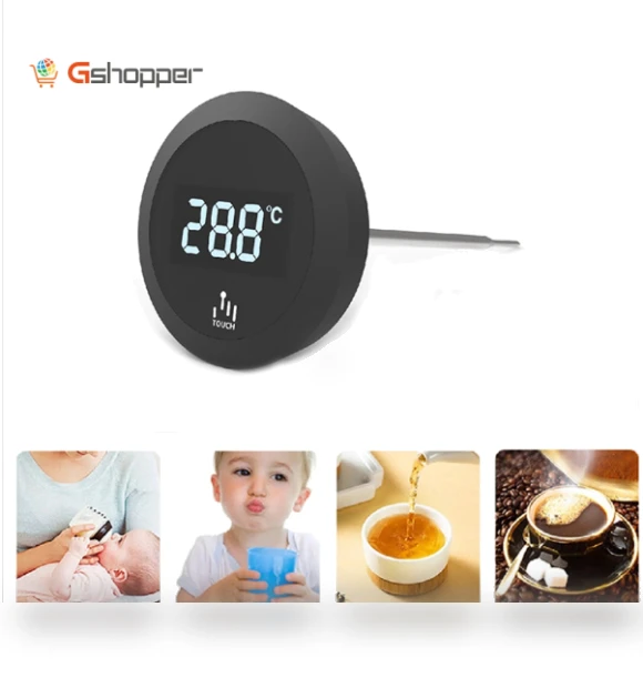 Electronic Touch Screen Digital Display Household Food Thermometer — Temperature Measurement Tools