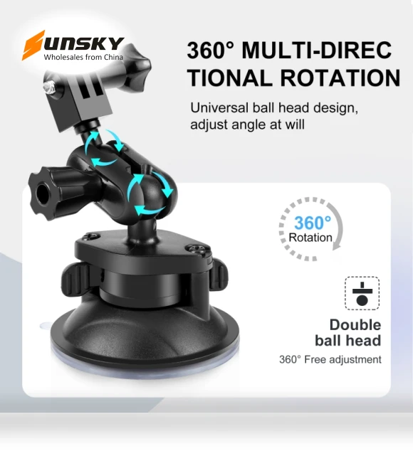 Magic Arm Suction Cup Mount — Vehicle Mounts, PULUZ
