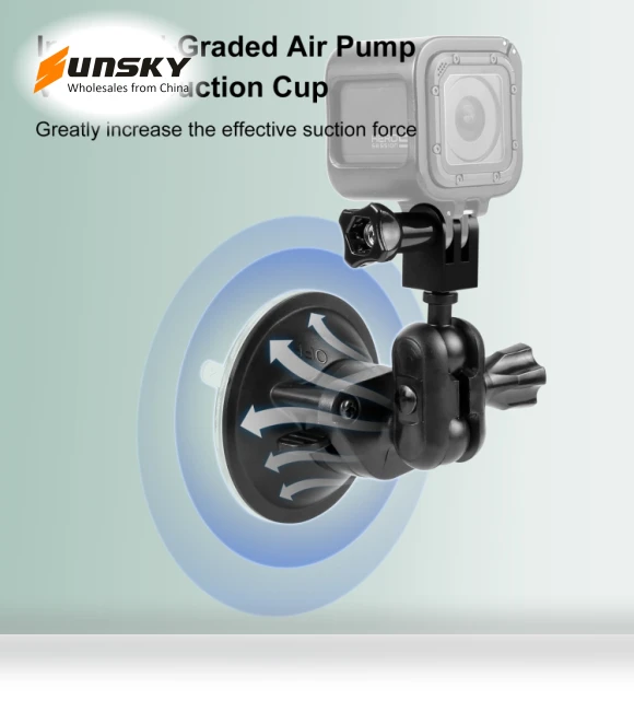 Magic Arm Suction Cup Mount — Vehicle Mounts, PULUZ