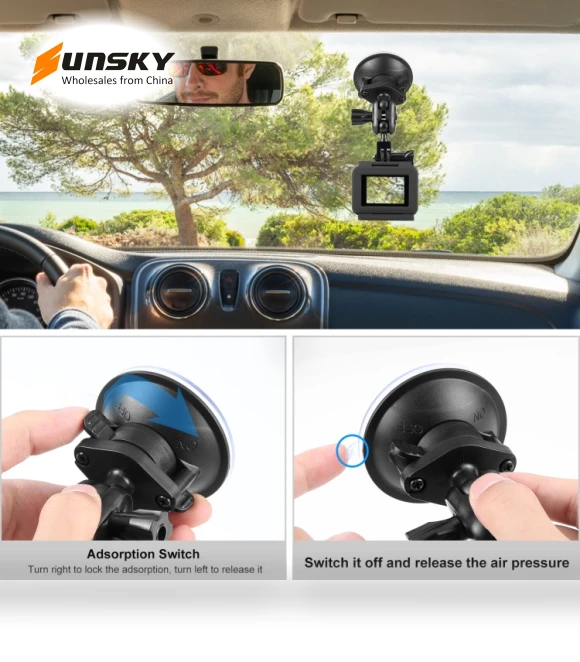 Magic Arm Suction Cup Mount — Vehicle Mounts, PULUZ