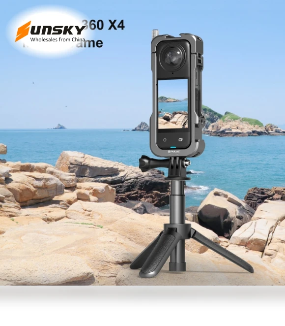 Metal Protective Cage Rig Housing Frame with Lens Cover — Camera Brackets, PULUZ