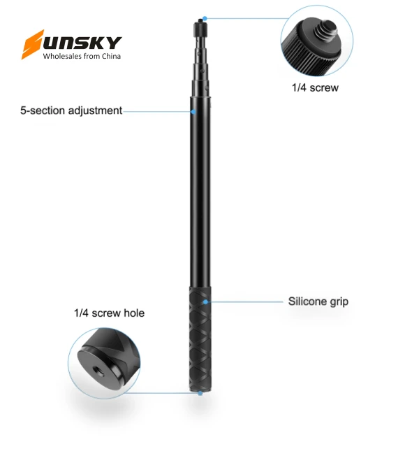 Metal Selfie Stick Monopod — Selfie Sticks, PULUZ