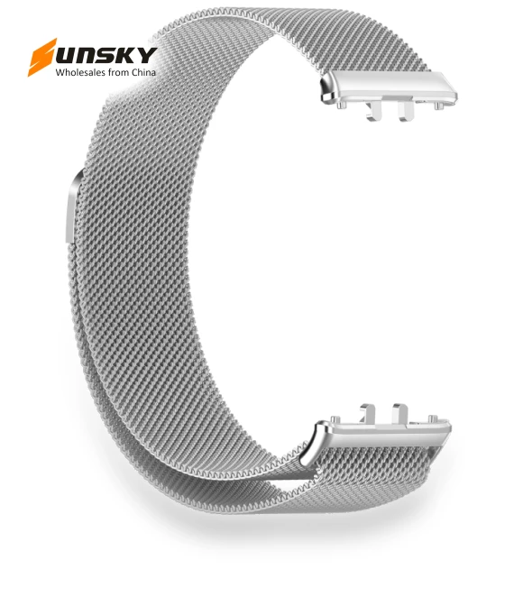 Milanese Metal Steel Mesh Watch Band — Fitness Bands, Samsung