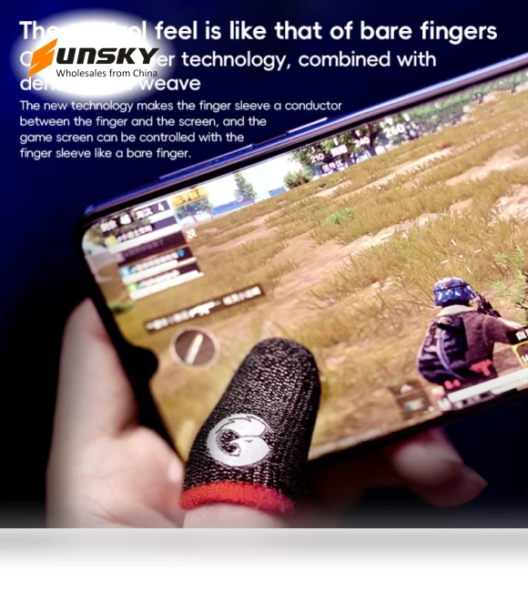 Sweatproof Anti-slip Breathable Gaming Fingertips — Thumb Grips, GameSir