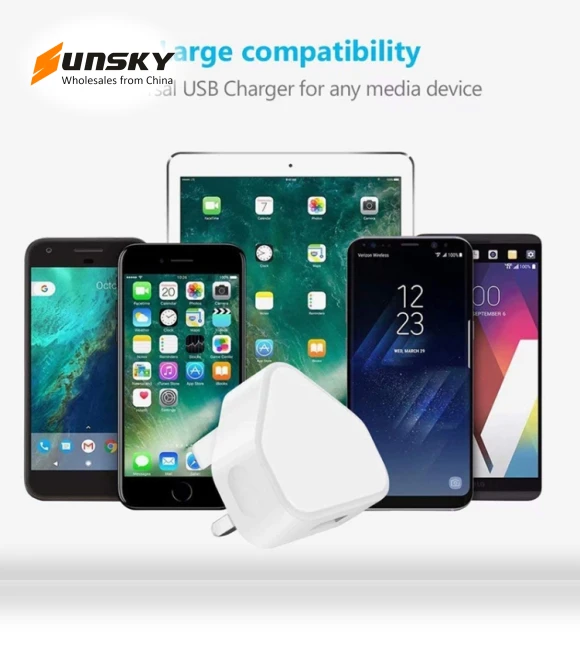 UK Plug USB Charger — Chargers