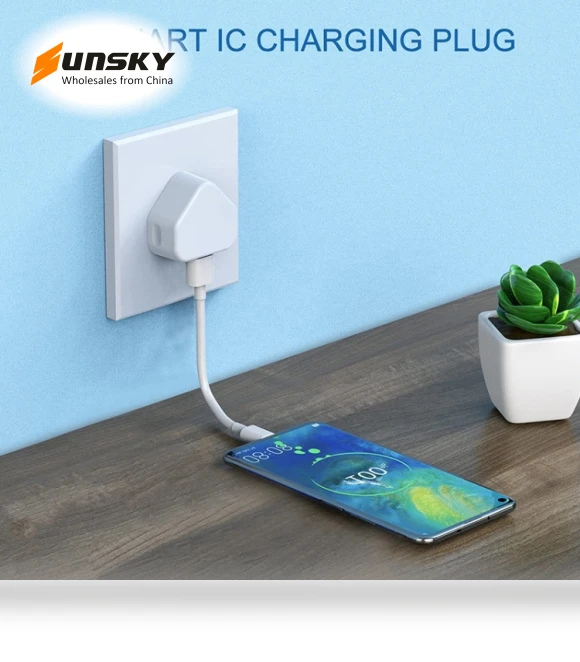 UK Plug USB Charger — Chargers