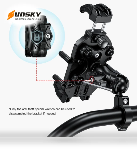 Universal Bicycle Handle Phone Holder — Vehicle Phone Holders, Ulefone