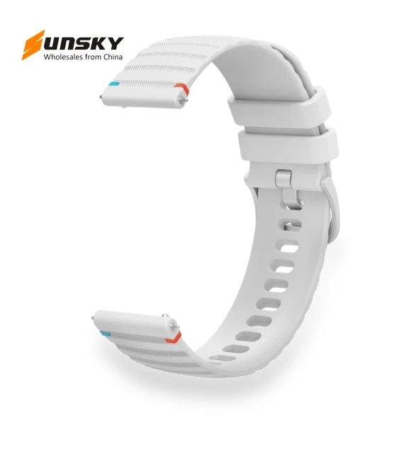 Wavy Dotted Stitched Silicone Watch Band — Bands, Garmin