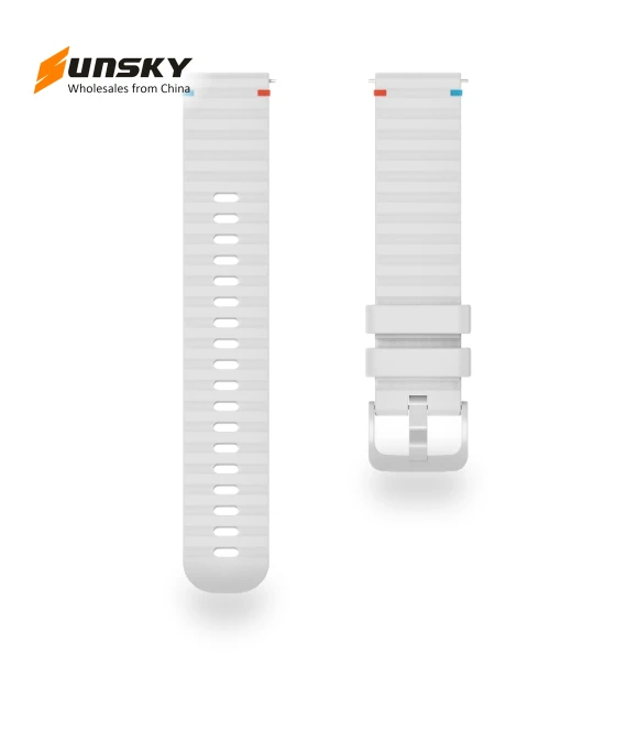 Wavy Dotted Stitched Silicone Watch Band — Bands, Garmin