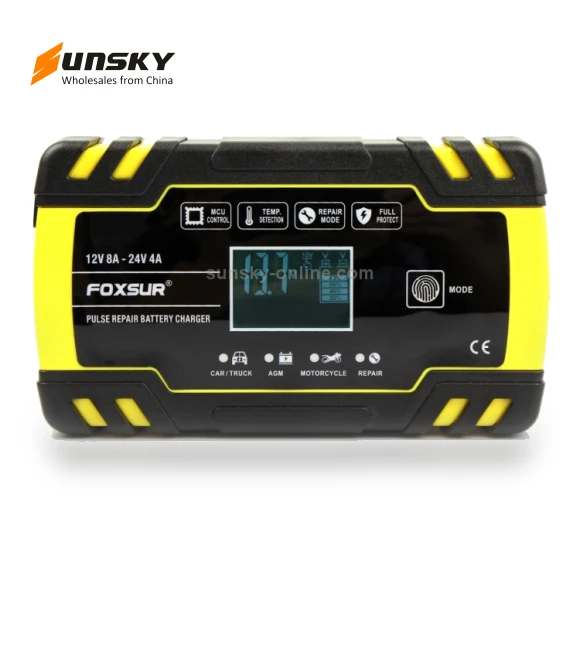 Car Motorcycle Truck Repair Battery Charger — Battery Chargers, FOXSUR