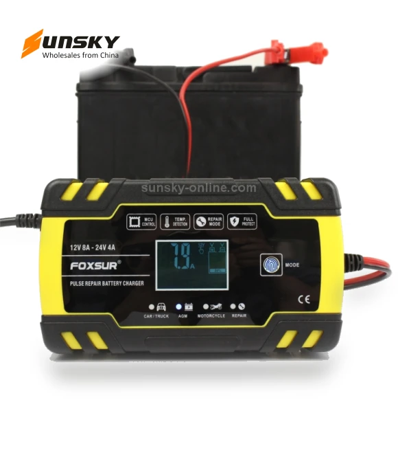 Car Motorcycle Truck Repair Battery Charger — Battery Chargers, FOXSUR