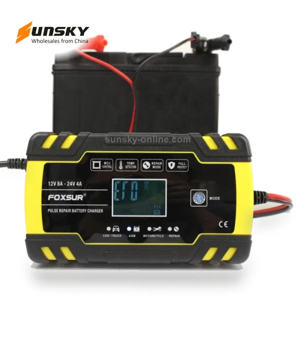 Car Motorcycle Truck Repair Battery Charger — Battery Chargers, FOXSUR