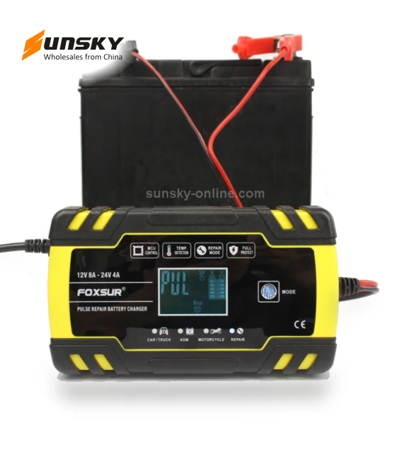 Car Motorcycle Truck Repair Battery Charger — Battery Chargers, FOXSUR