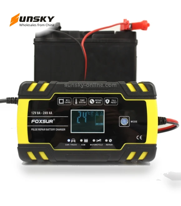 Car Motorcycle Truck Repair Battery Charger — Battery Chargers, FOXSUR