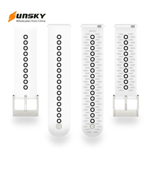 Colorful Hole Silicone Watch Band — Watch Accessories, Suunto